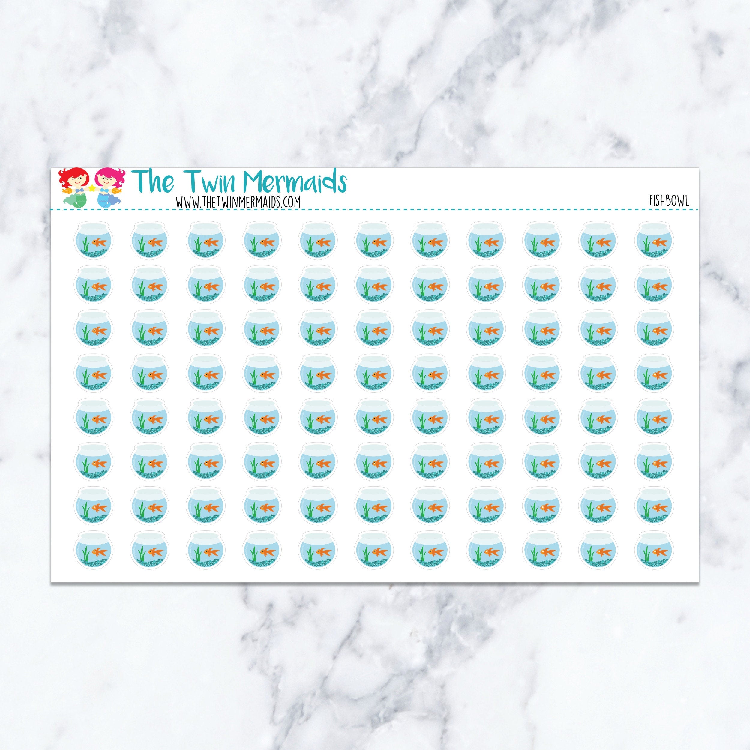 Fishbowl Planner Stickers