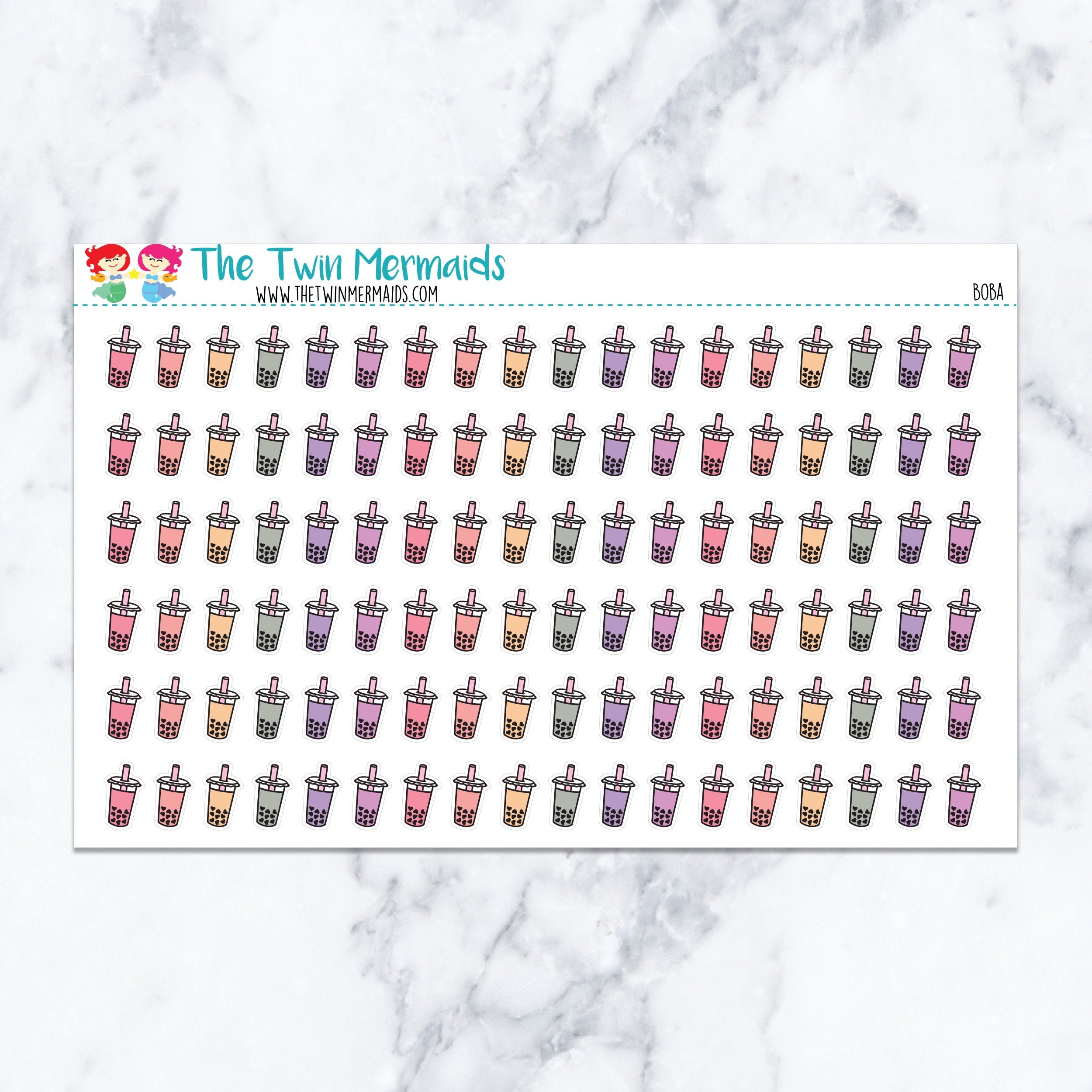Boba Planner Stickers