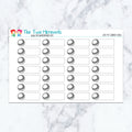 Shot Put Quarter Boxes Planner Stickers
