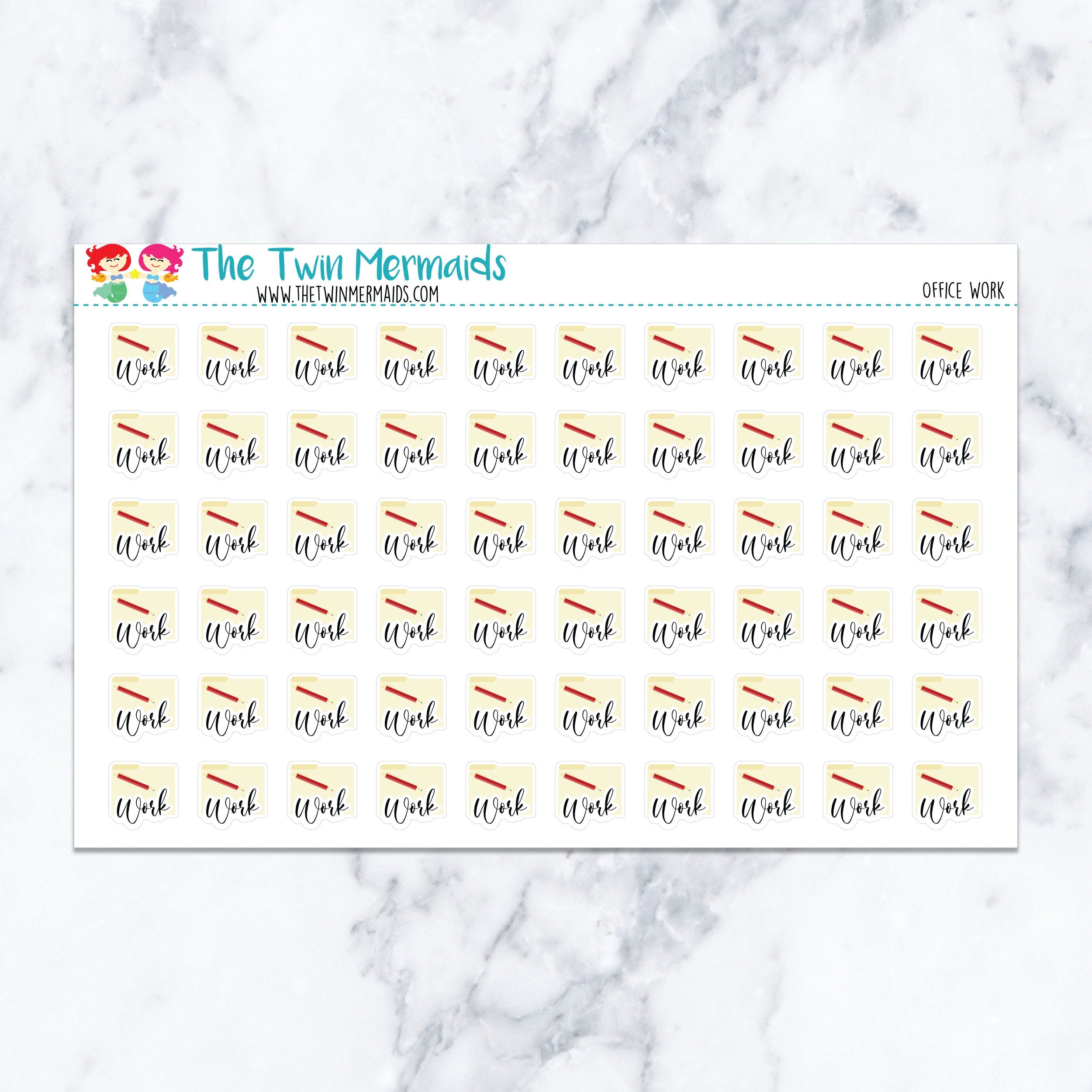 Office Work Planner Stickers