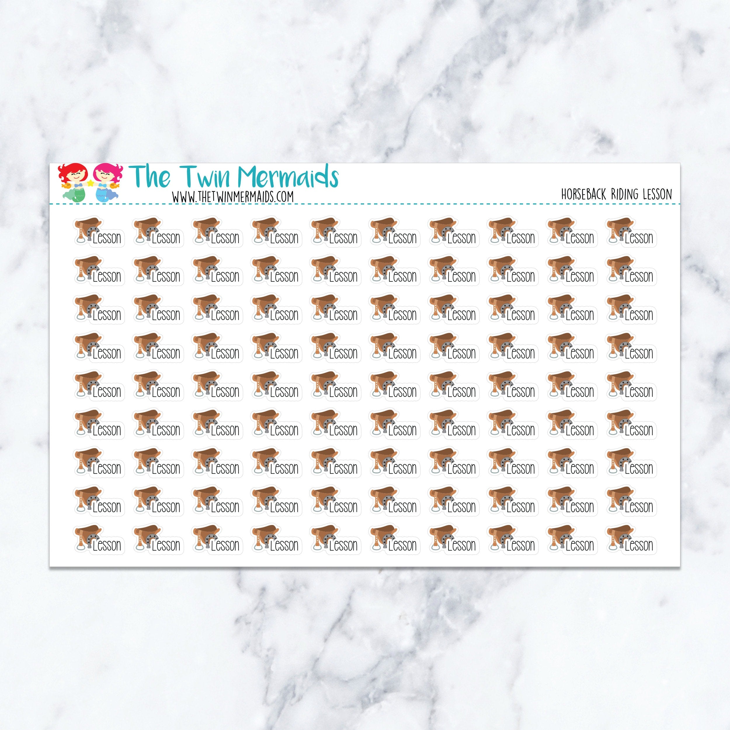 Horseback Riding Lesson Planner Stickers