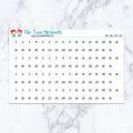 Date Mini Script Dots Planner Stickers