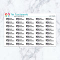 Clean Microwave Planner Stickers