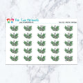 Pine Needle Christmas Countdown Planner Stickers