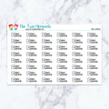 Wash Window Planner Stickers