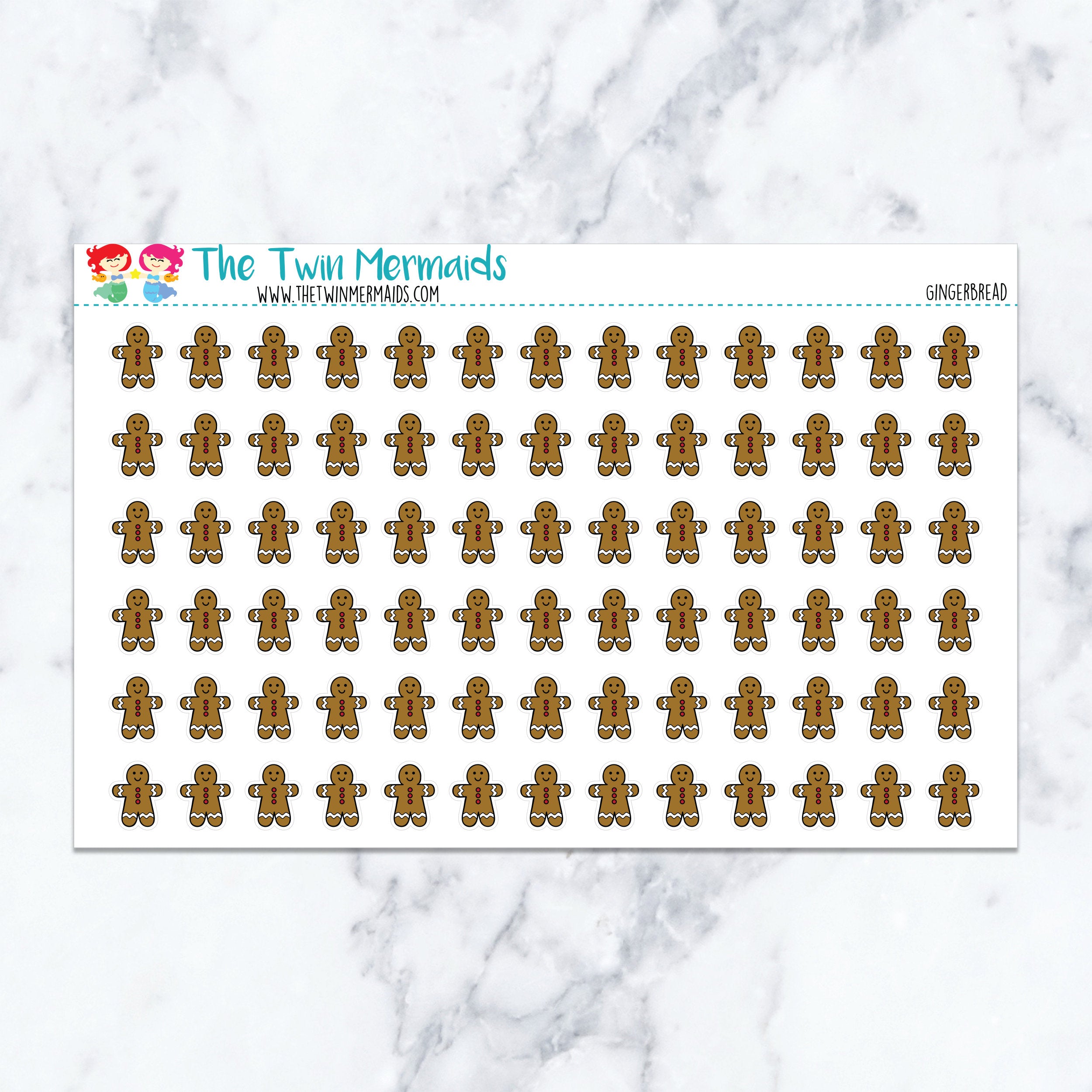 Gingerbread Planner Stickers