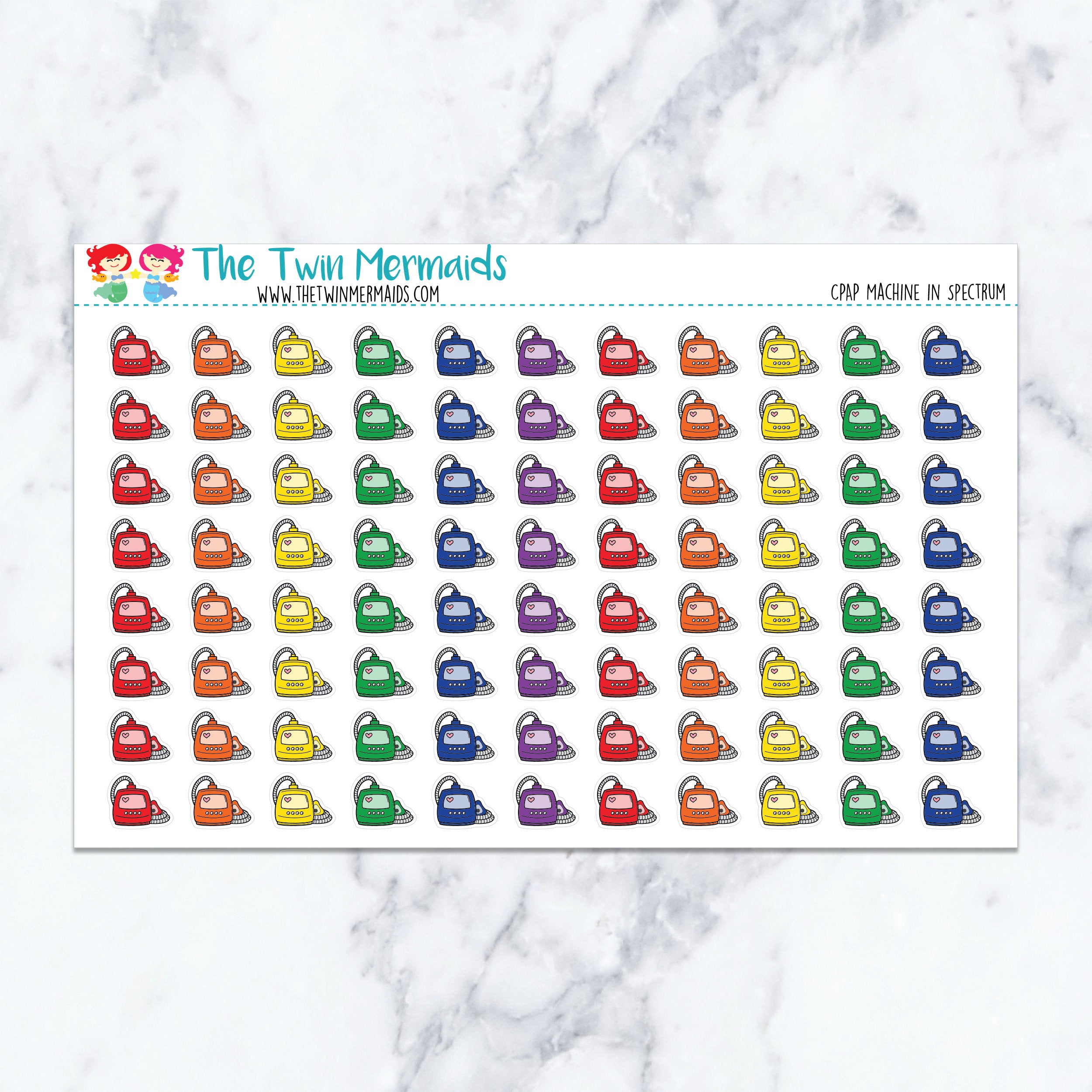 CPAP Machine in Spectrum Planner Stickers