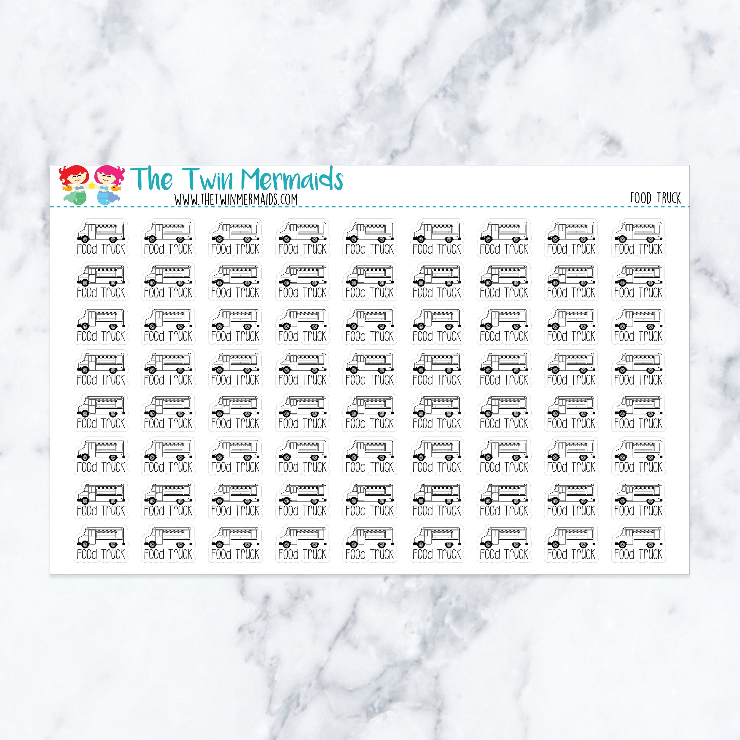 Food Truck Planner Stickers