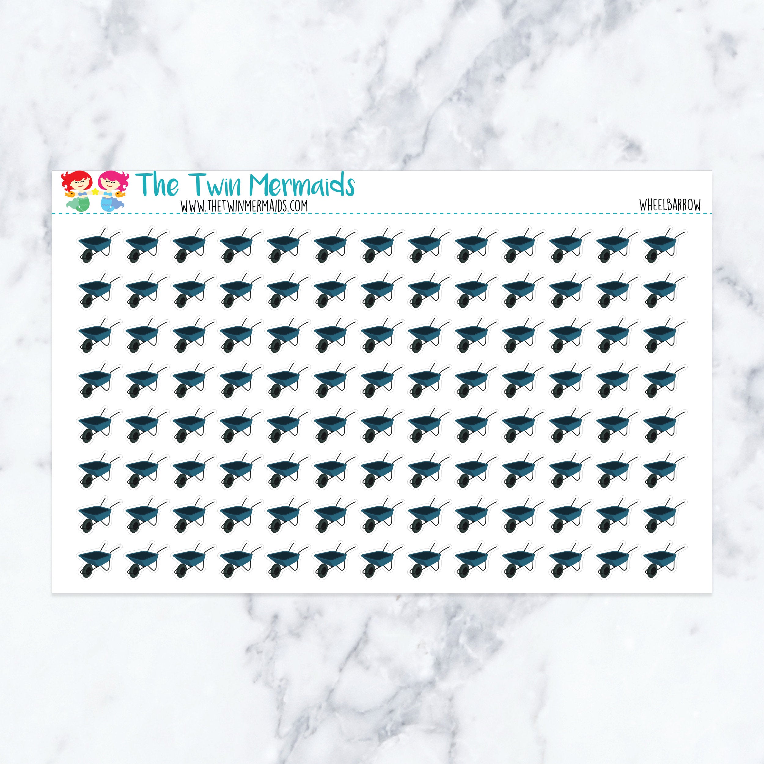 Wheelbarrow Planner Stickers