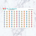 Whimsical Birdhouses Planner Stickers