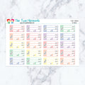 Flight Tracker in Pastel Planner Stickers