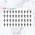 Gnome Air Balloon Planner Stickers