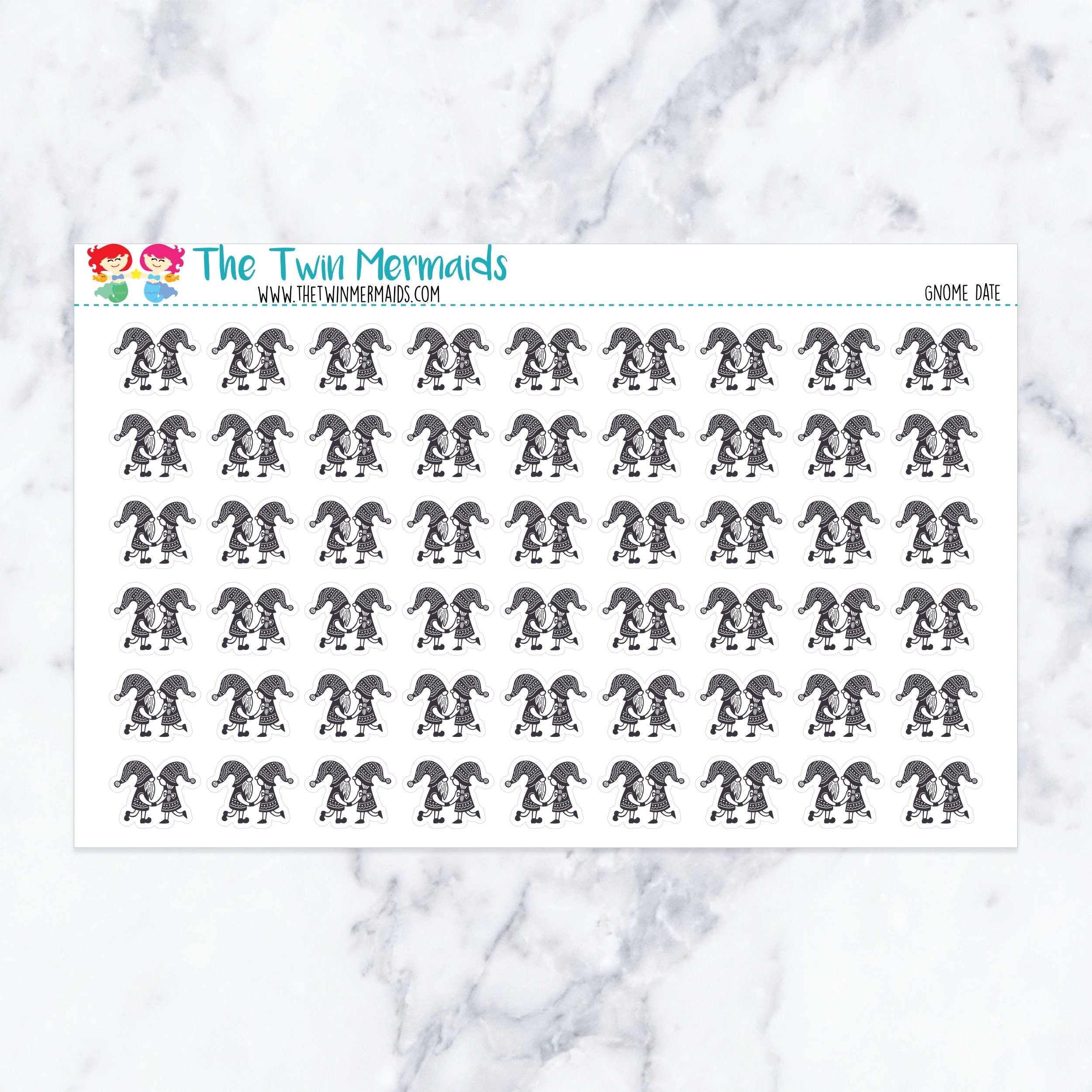 Gnome Date Planner Stickers