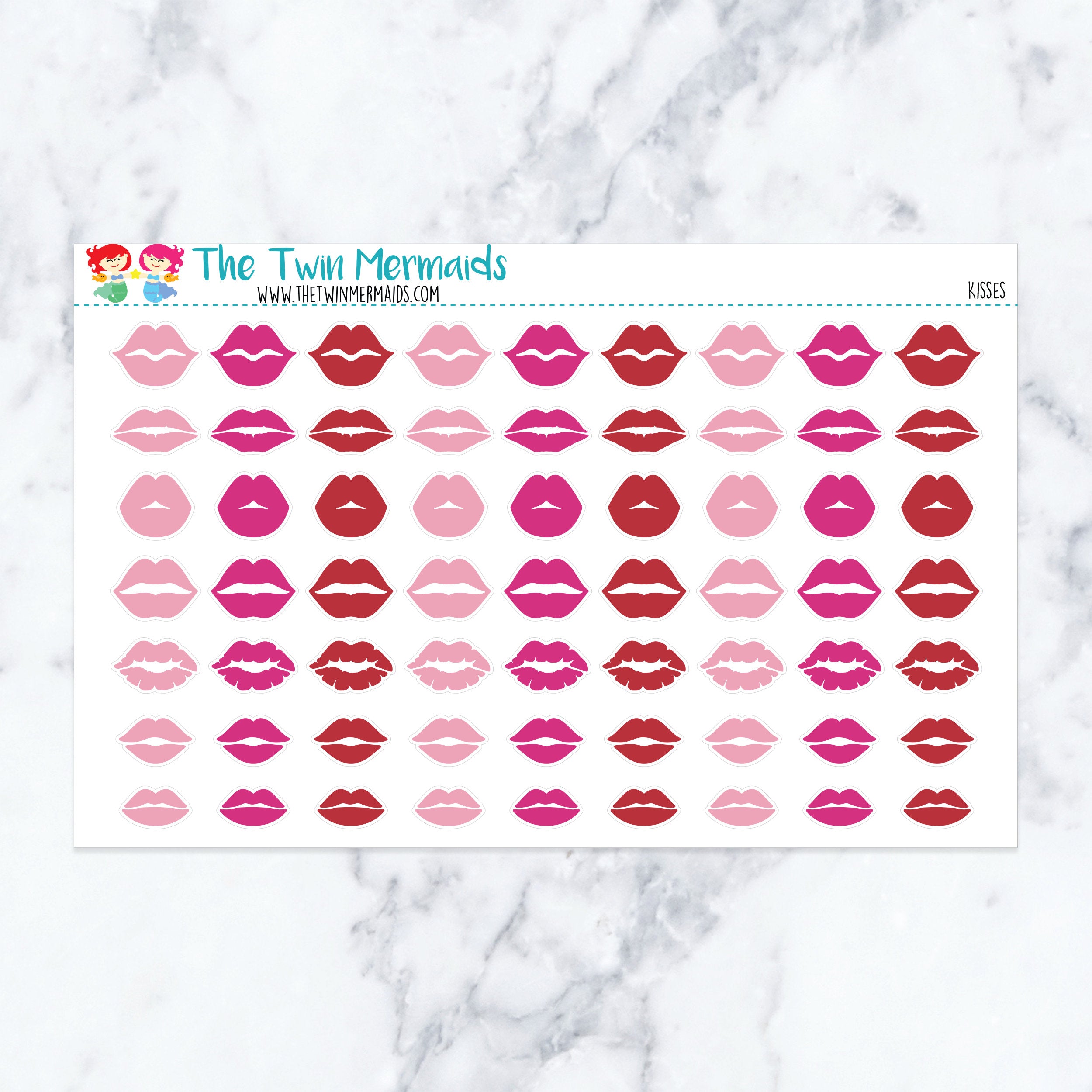 Kisses Planner Stickers