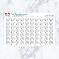 Therapy Thought Bubble planner stickers. Kiss-cut sticker sheet for planners, bullet journals, and scrapbooking.