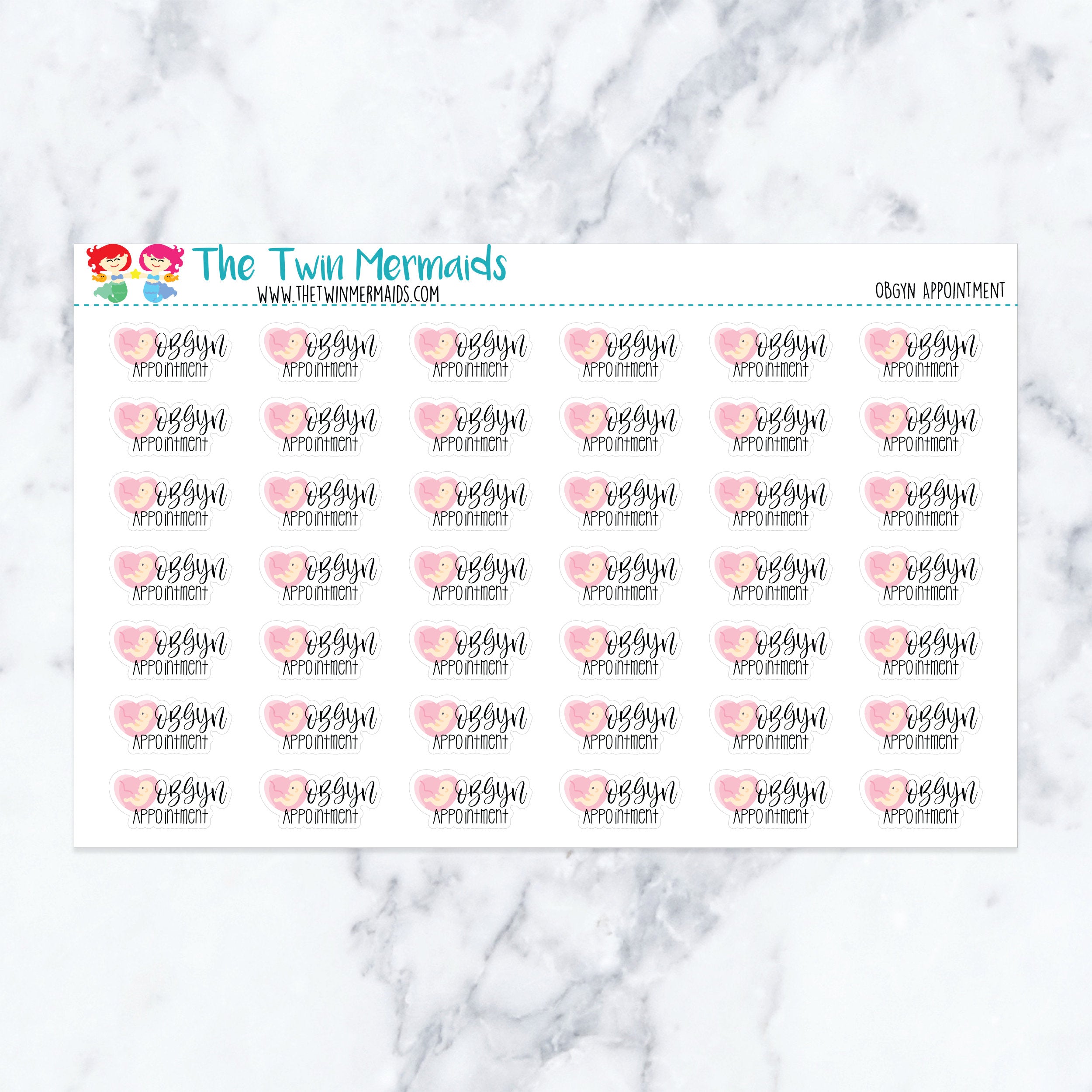 OBGYN Appointment Planner Stickers