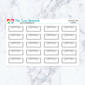 Gynecologist Boxes in Neutral Planner Stickers