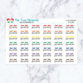 Eyelash Appointment in Spectrum Planner Stickers