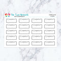 Chiropractor Boxes in Neutral Planner Stickers