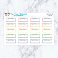 Gynecologist Boxes in Spectrum Planner Stickers