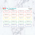 Acupuncture Boxes in Spectrum Planner Stickers