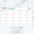 Acupuncture Boxes in Pastel Planner Stickers