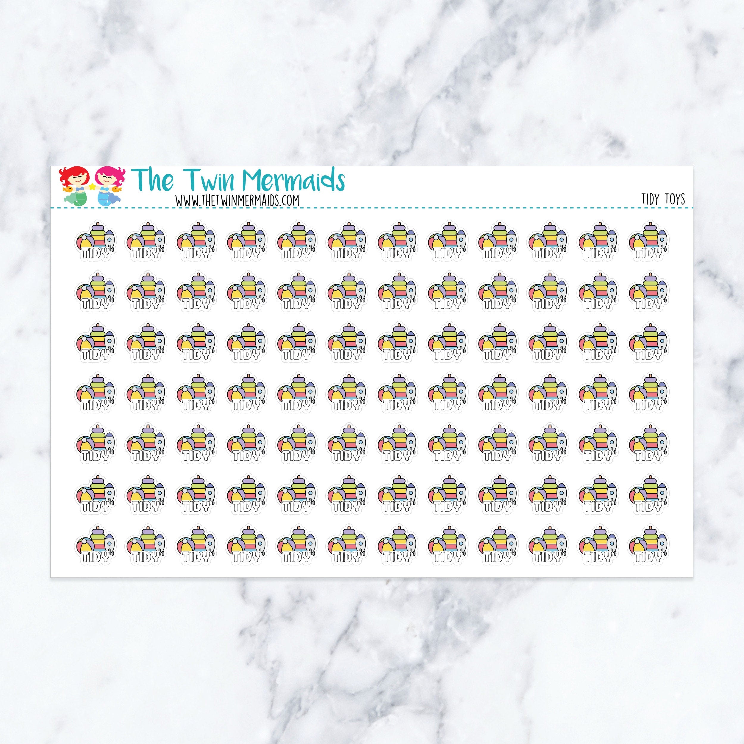 Tidy Toys Planner Stickers