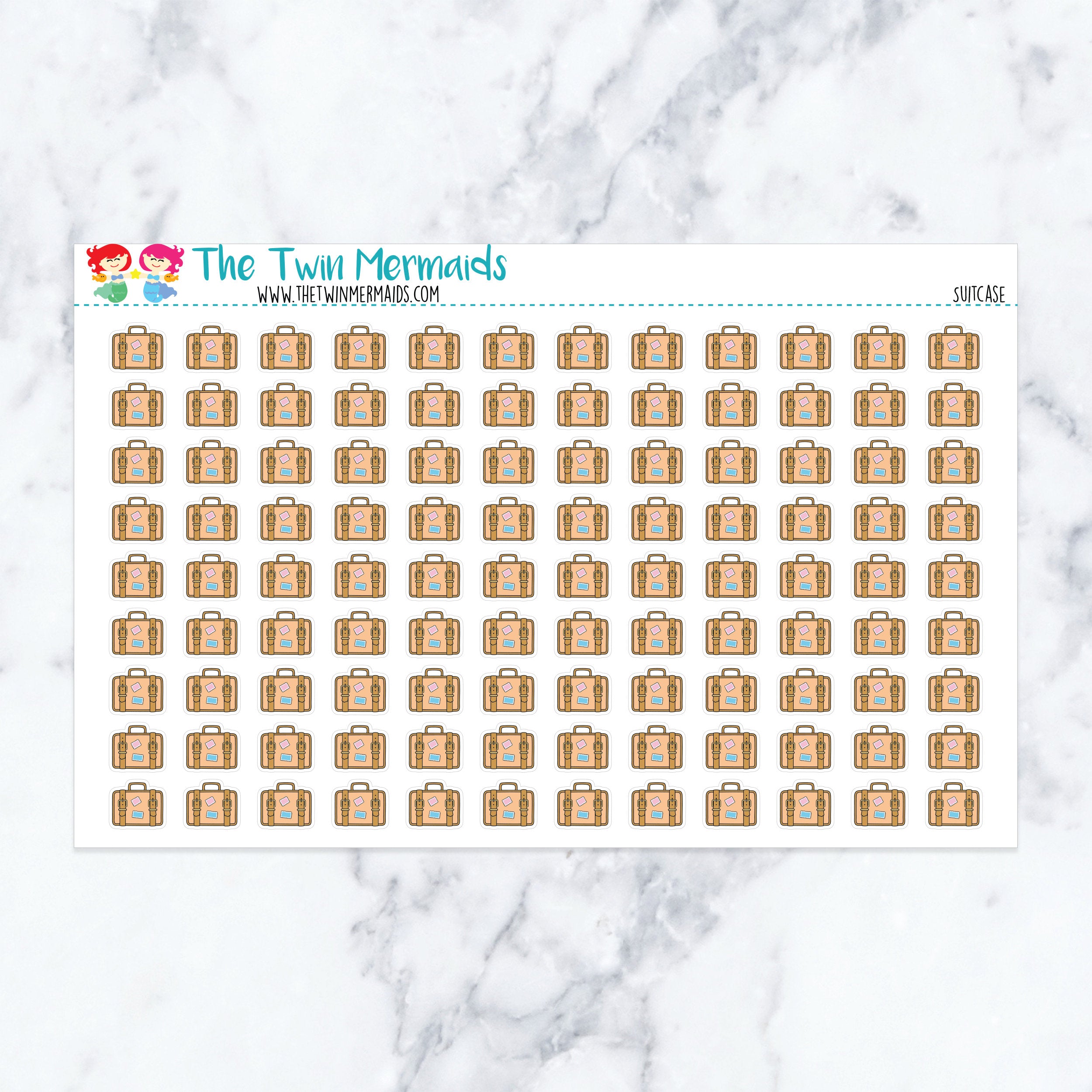 Suitcase Planner Stickers