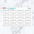 Acupuncture Boxes in Neutral Planner Stickers