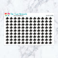 Yoga Mat in Neutral planner stickers, neutral color scheme. Kiss-cut sticker sheet for planners, bullet journals, and scrapbo