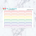 Anniversary Boxes in Pastel Planner Stickers
