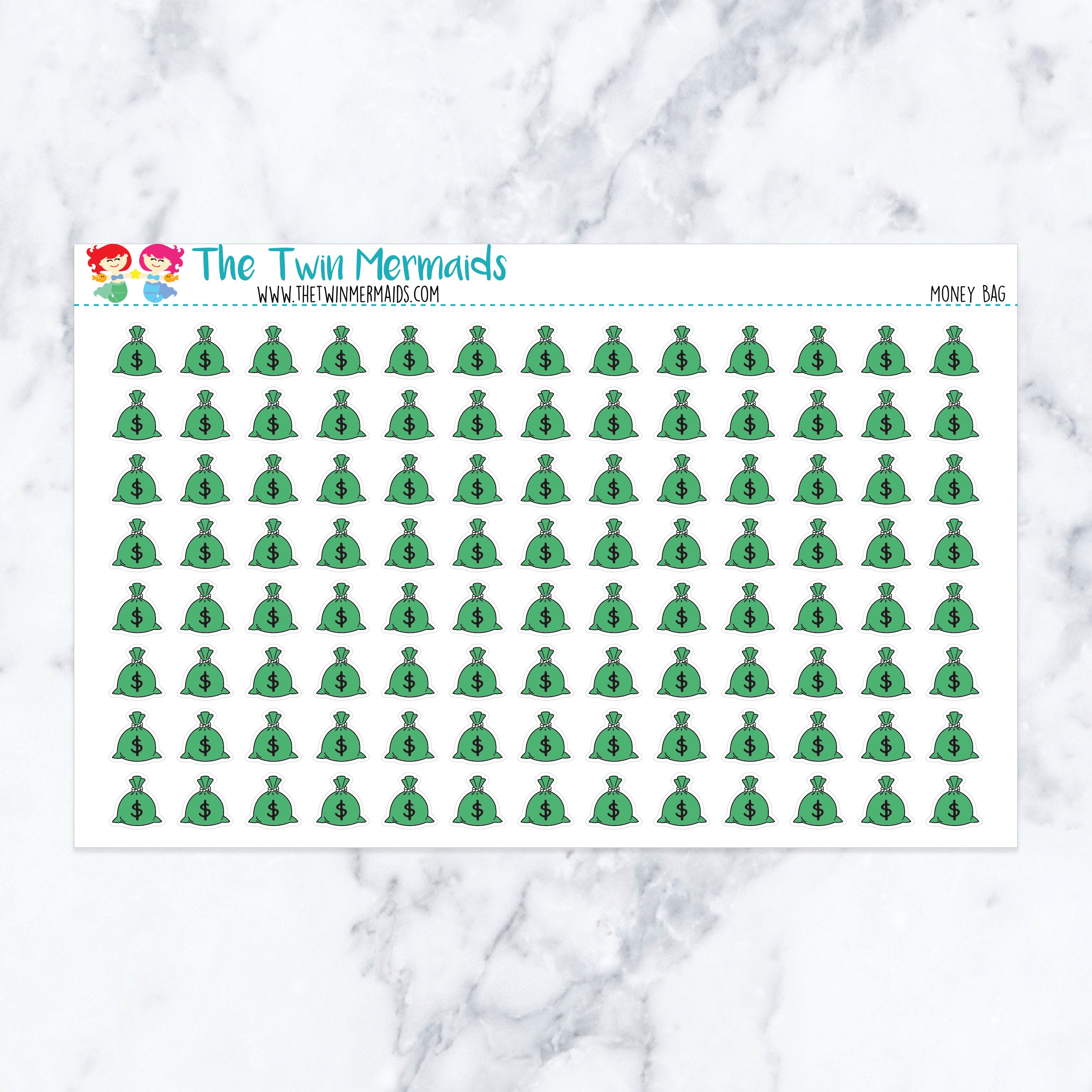 Money Bag Planner Stickers