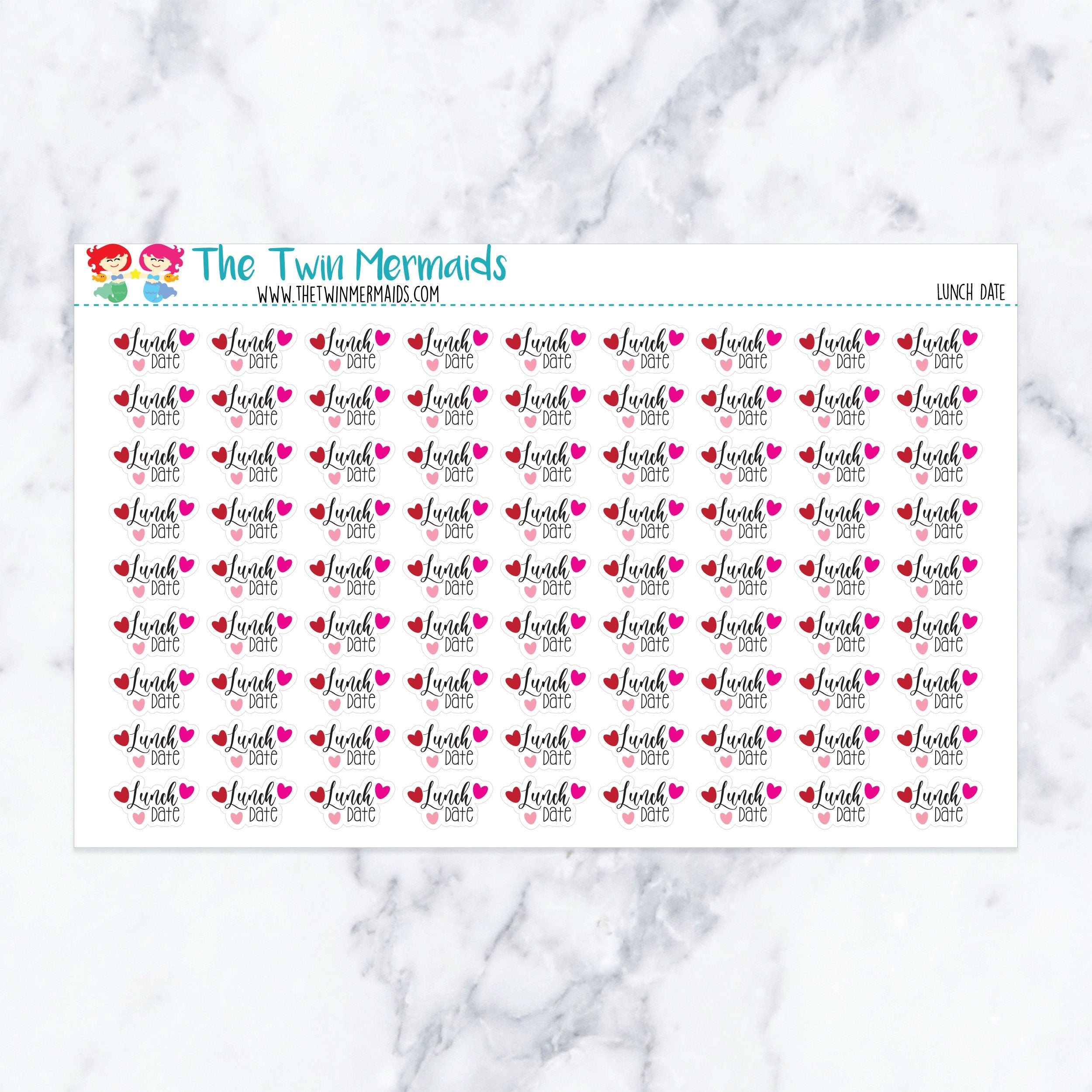 Lunch Date Planner Stickers