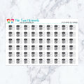 AM PM Neutral Pill Reminder Planner Stickers