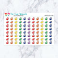 Rubber Duck in Spectrum planner stickers, spectrum color scheme. Kiss-cut sticker sheet for planners, bullet journals, and sc