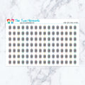Smart Watch Rings in Pastel Planner Stickers