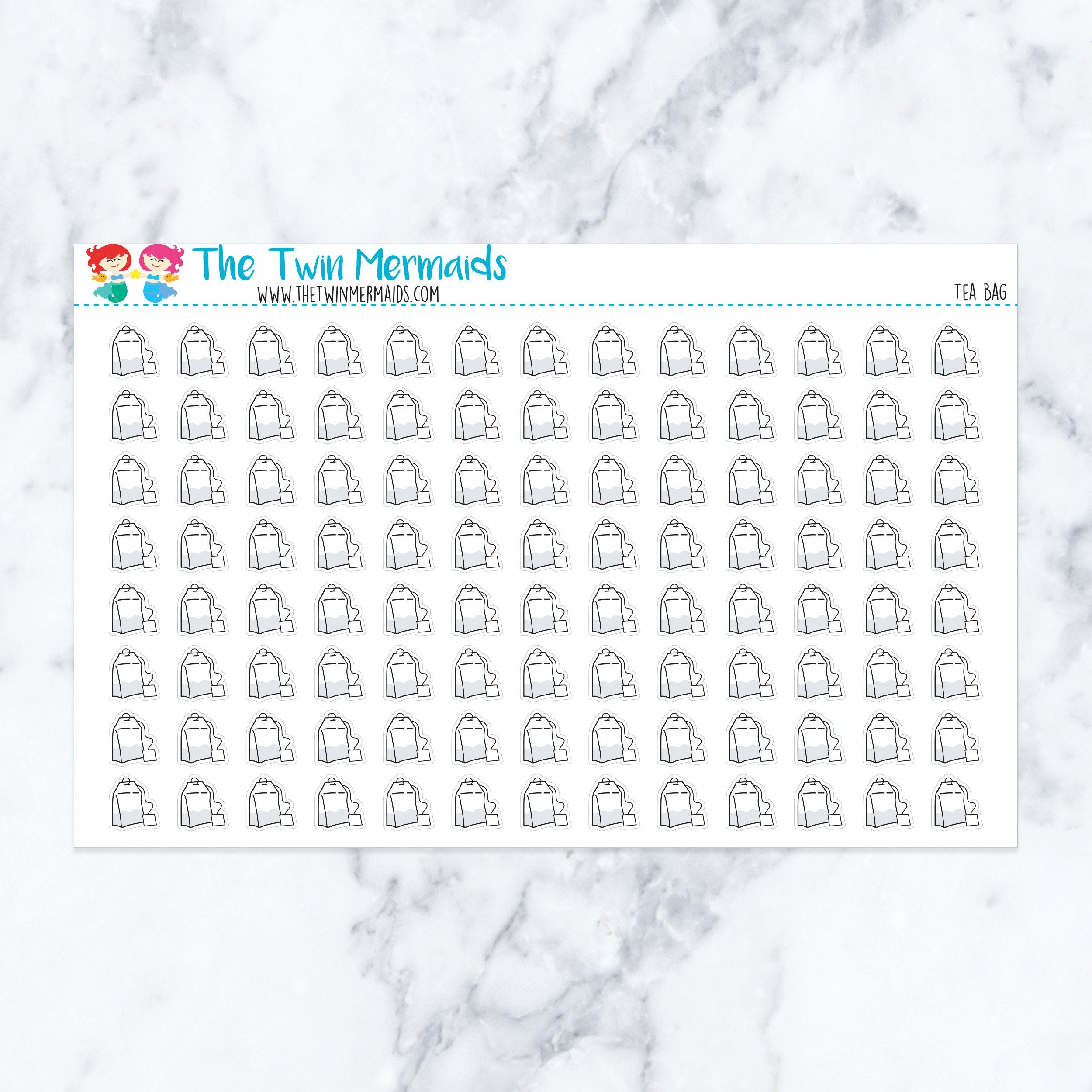 Tea Bag Planner Stickers
