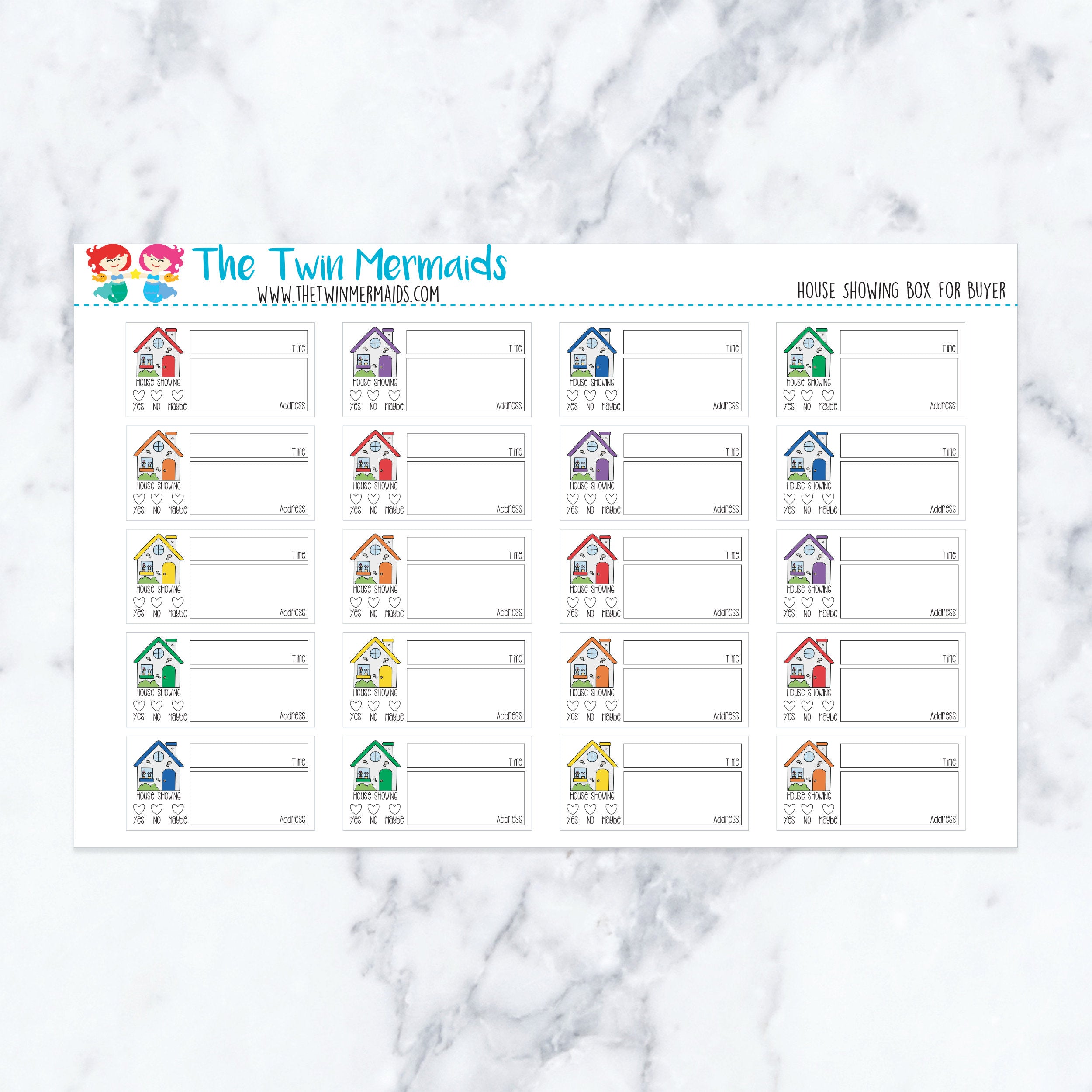 House Showing Planner Stickers