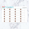 Football Quarter Boxes Planner Stickers