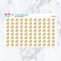 Rubber Duck planner stickers. Kiss-cut sticker sheet for planners, bullet journals, and scrapbooking.