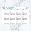 Event Boxes in Neutral Planner Stickers