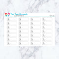 Tax Bill Box planner stickers. Kiss-cut sticker sheet for planners, bullet journals, and scrapbooking.