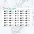 Hot Tub Maintenance in Neutral Planner Stickers