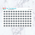 Hot Tub in Neutral planner stickers, neutral color scheme. Kiss-cut sticker sheet for planners, bullet journals, and scrapboo