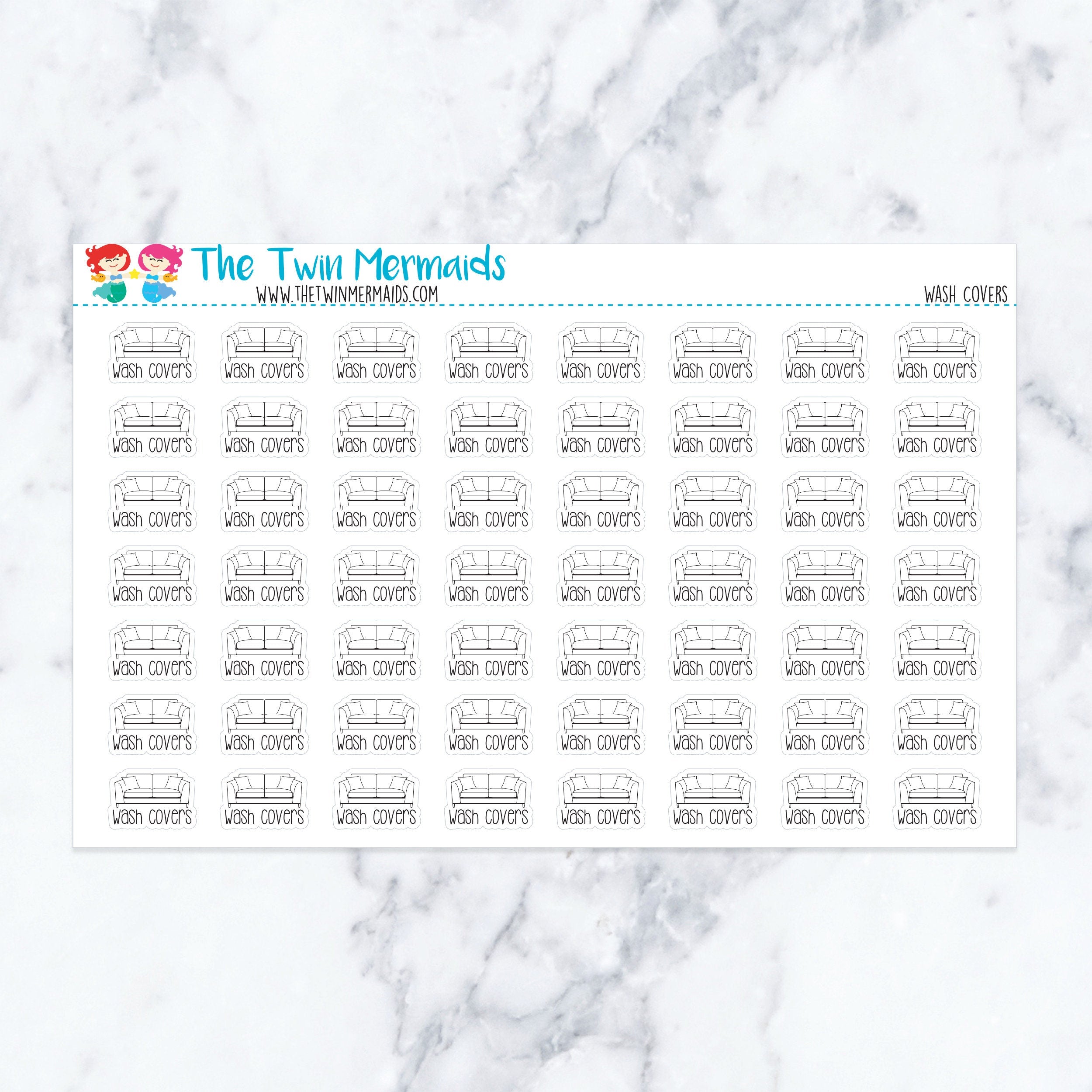 Wash Covers Planner Stickers