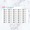 Hot Tub Maintenance in Pastel Planner Stickers