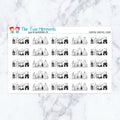 Christmas Landscapes Lineart Planner Stickers