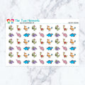 Christmas Dinosaurs Planner Stickers