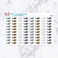 Chinchilla planner stickers. Kiss-cut sticker sheet for planners, bullet journals, and scrapbooking.