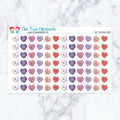 Anti Valentine Hearts Planner Stickers